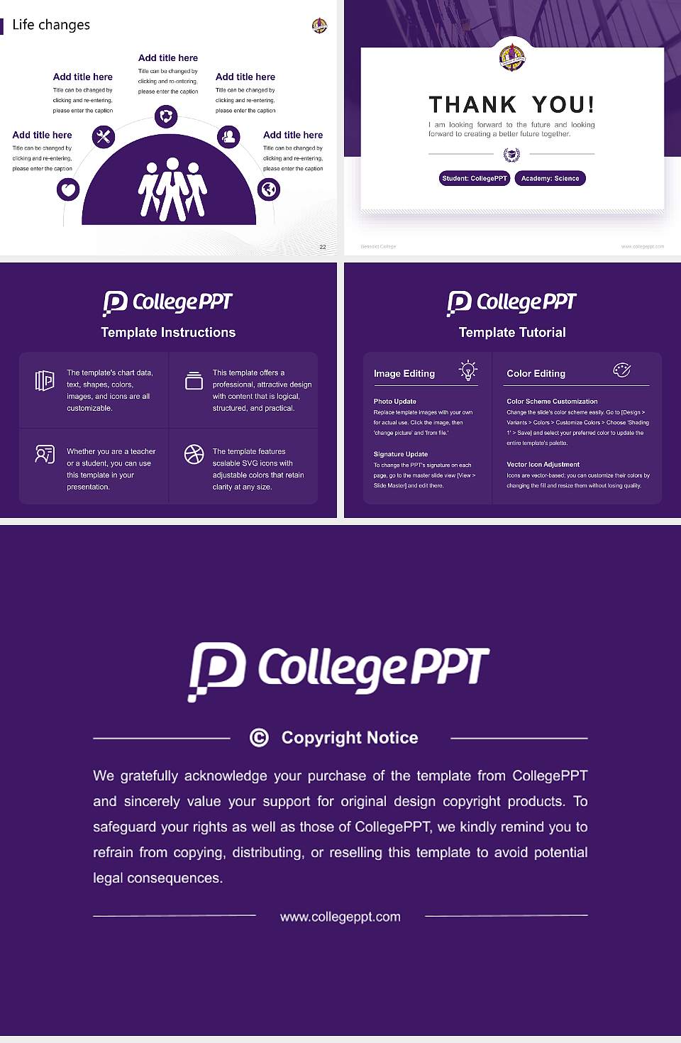 Benedict College National Scholarship Defense PPT Template4:3 ratio PPT effect preview image4