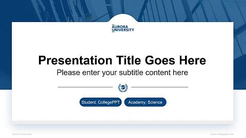 Aurora University National Scholarship Defense PPT Template