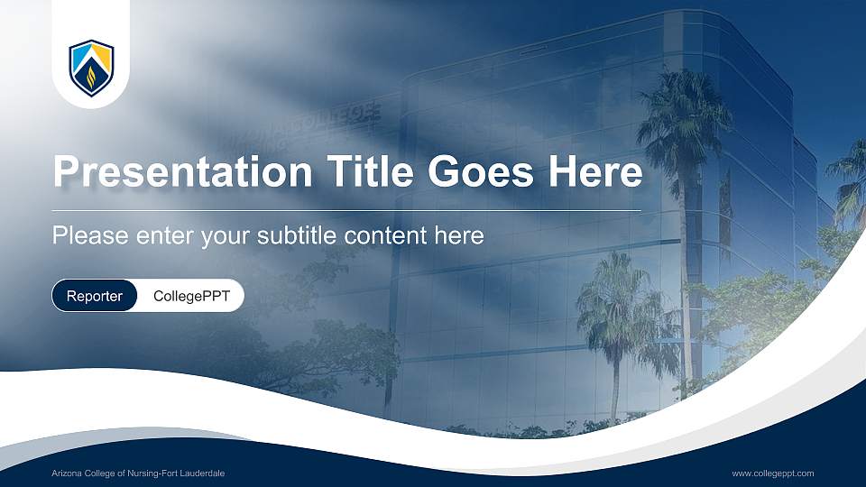 Arizona College of Nursing-Fort Lauderdale Lecture Sharing and Networking Event PPT Template16:9 ratio PPT effect preview image
