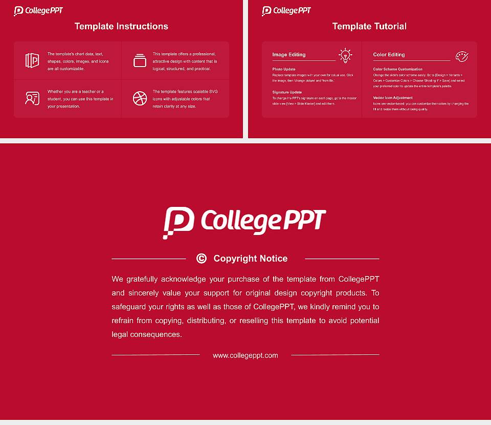 Ball State University Academic Presentation/Research Findings Report PPT Template16:9 ratio PPT effect preview image5