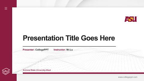 Arizona State University-West Thesis Proposal/Graduation Defense PPT Template