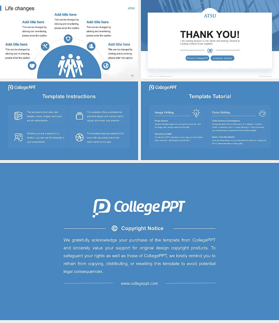 A T Still University of Health Sciences National Scholarship Defense PPT Template16:9 ratio PPT effect preview image4