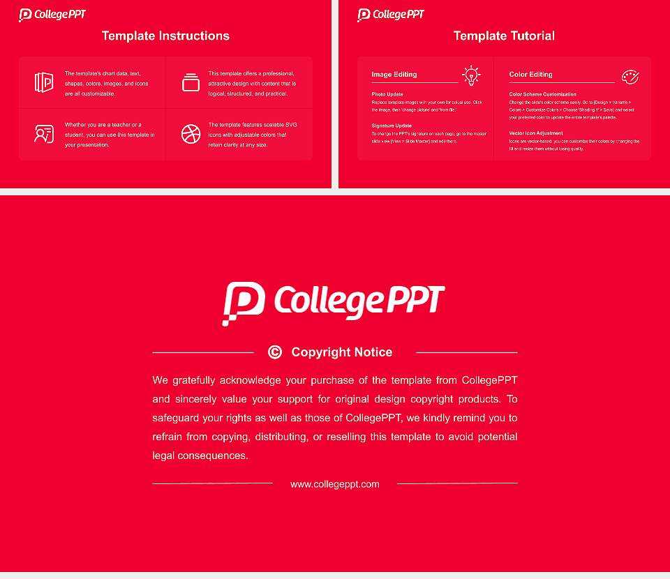 Baker College Course/Courseware Creation PPT Template16:9 ratio PPT effect preview image5