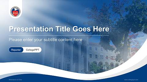 Athenaeum of Ohio Lecture Sharing and Networking Event PPT Template