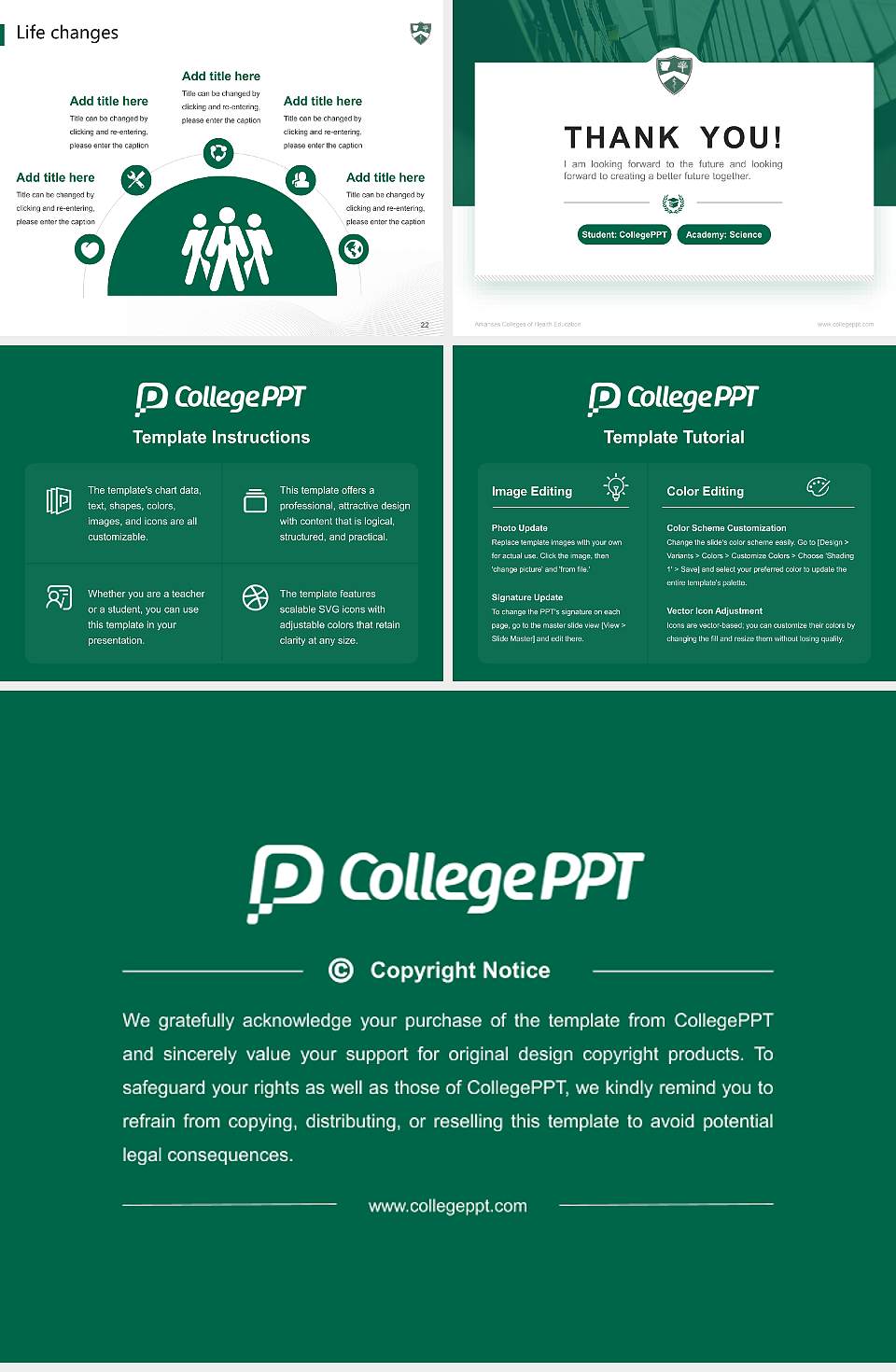Arkansas Colleges of Health Education National Scholarship Defense PPT Template4:3 ratio PPT effect preview image4