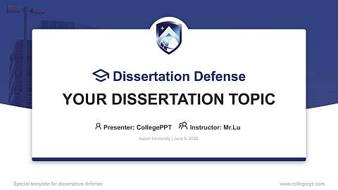 Aspen University Graduation Thesis Defense PPT Template
