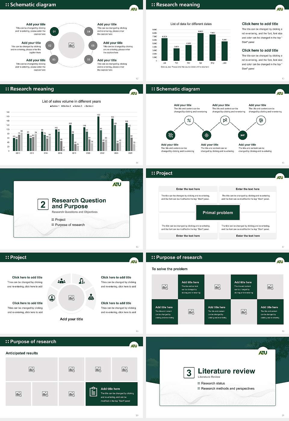 Arkansas Tech University Graduation Thesis Defense PPT Template16:9 ratio PPT effect preview image3