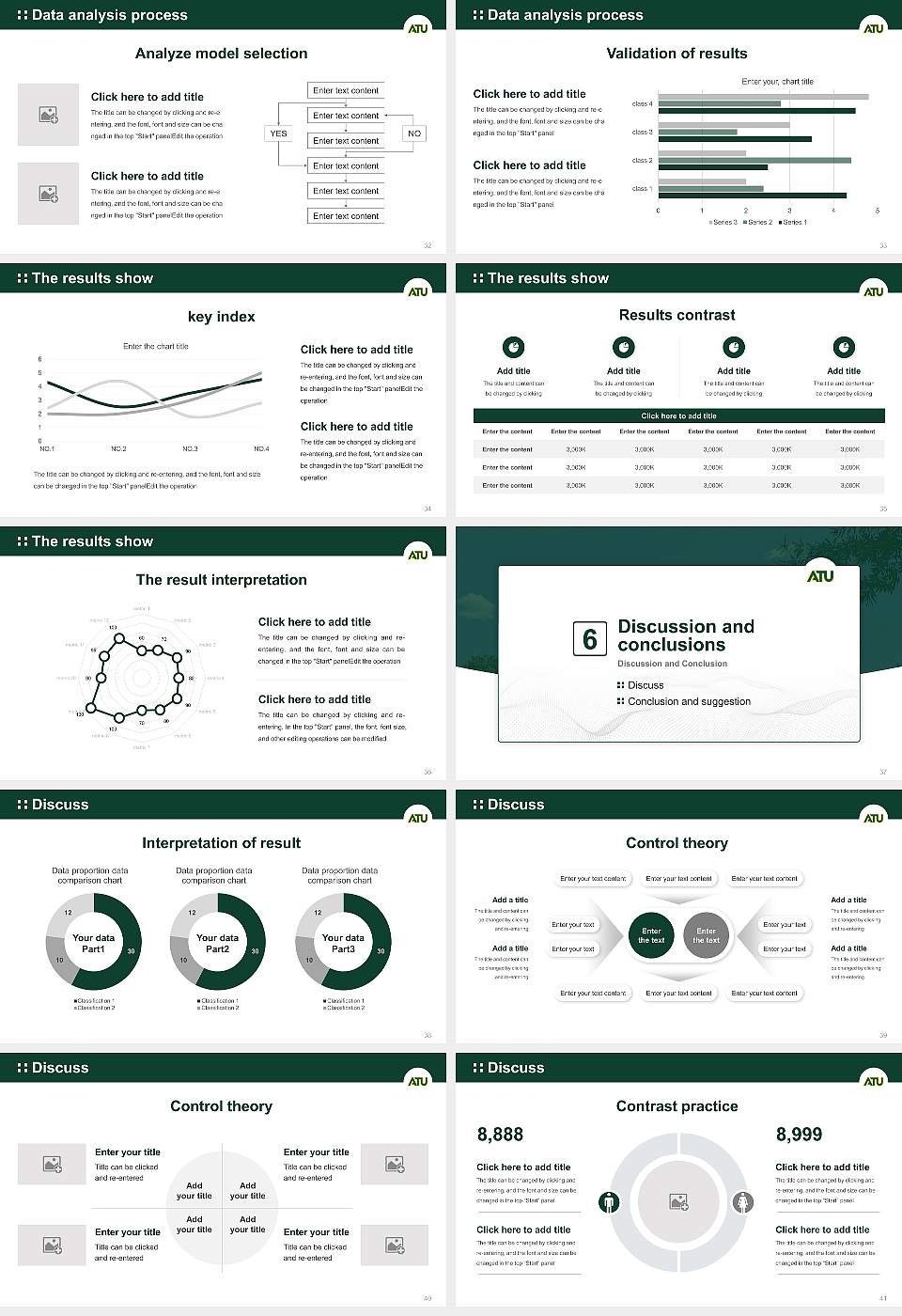 Arkansas Tech University Graduation Thesis Defense PPT Template16:9 ratio PPT effect preview image5