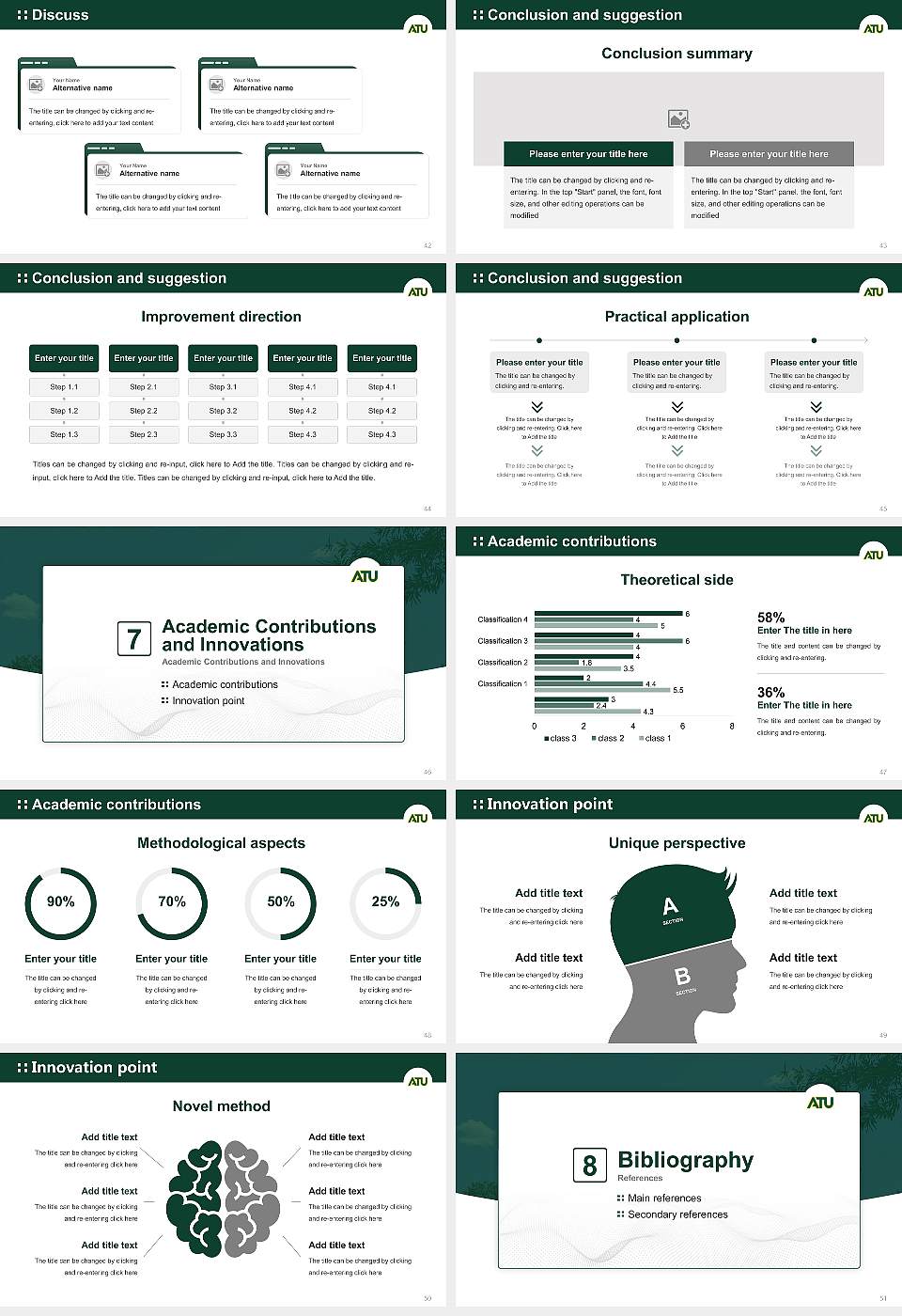 Arkansas Tech University Graduation Thesis Defense PPT Template16:9 ratio PPT effect preview image6