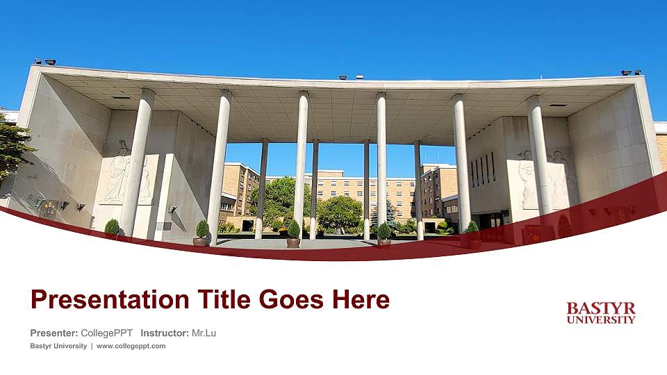 Bastyr University Course/Courseware Creation PPT Template16:9 ratio PPT effect preview image