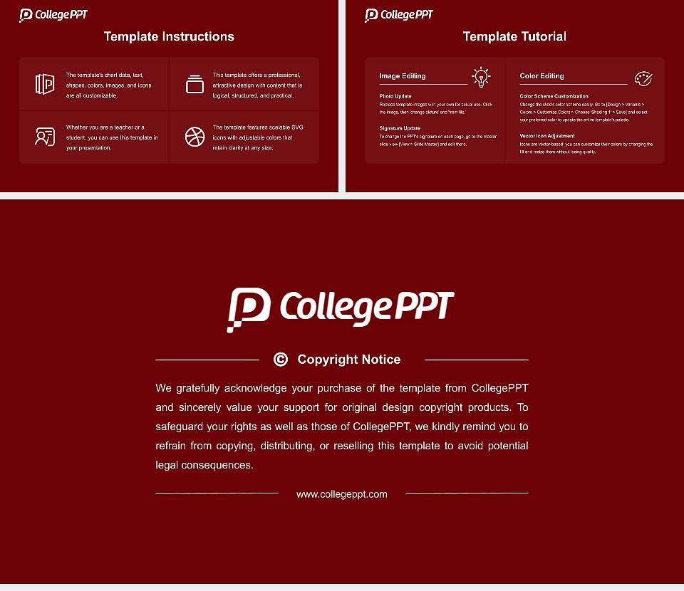 Bastyr University Course/Courseware Creation PPT Template16:9 ratio PPT effect preview image5