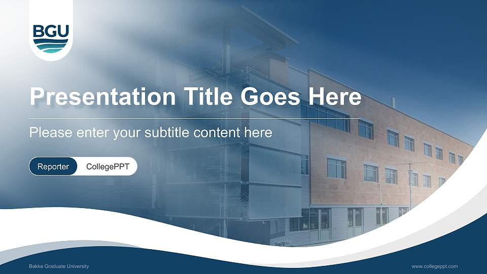 Bakke Graduate University Lecture Sharing and Networking Event PPT Template16:9 ratio PPT effect preview image