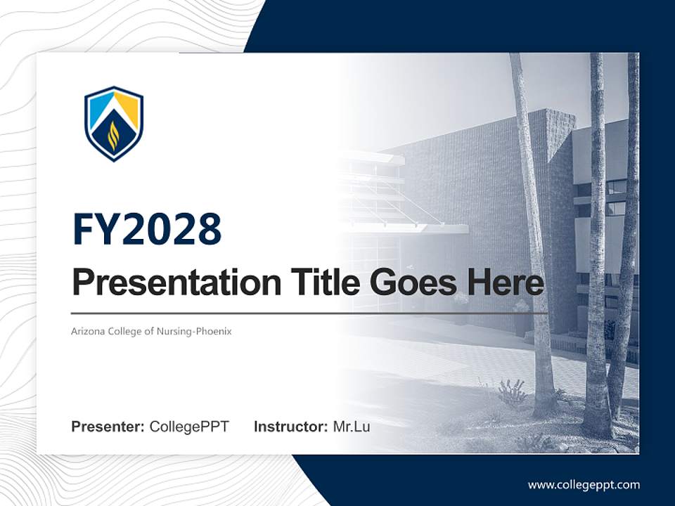 Arizona College of Nursing-Phoenix Academic Presentation/Research Findings Report PPT Template4:3 ratio PPT effect preview image5