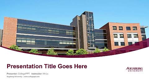 Augsburg University Course/Courseware Creation PPT Template