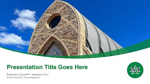 Ave Maria University Course/Courseware Creation PPT Template