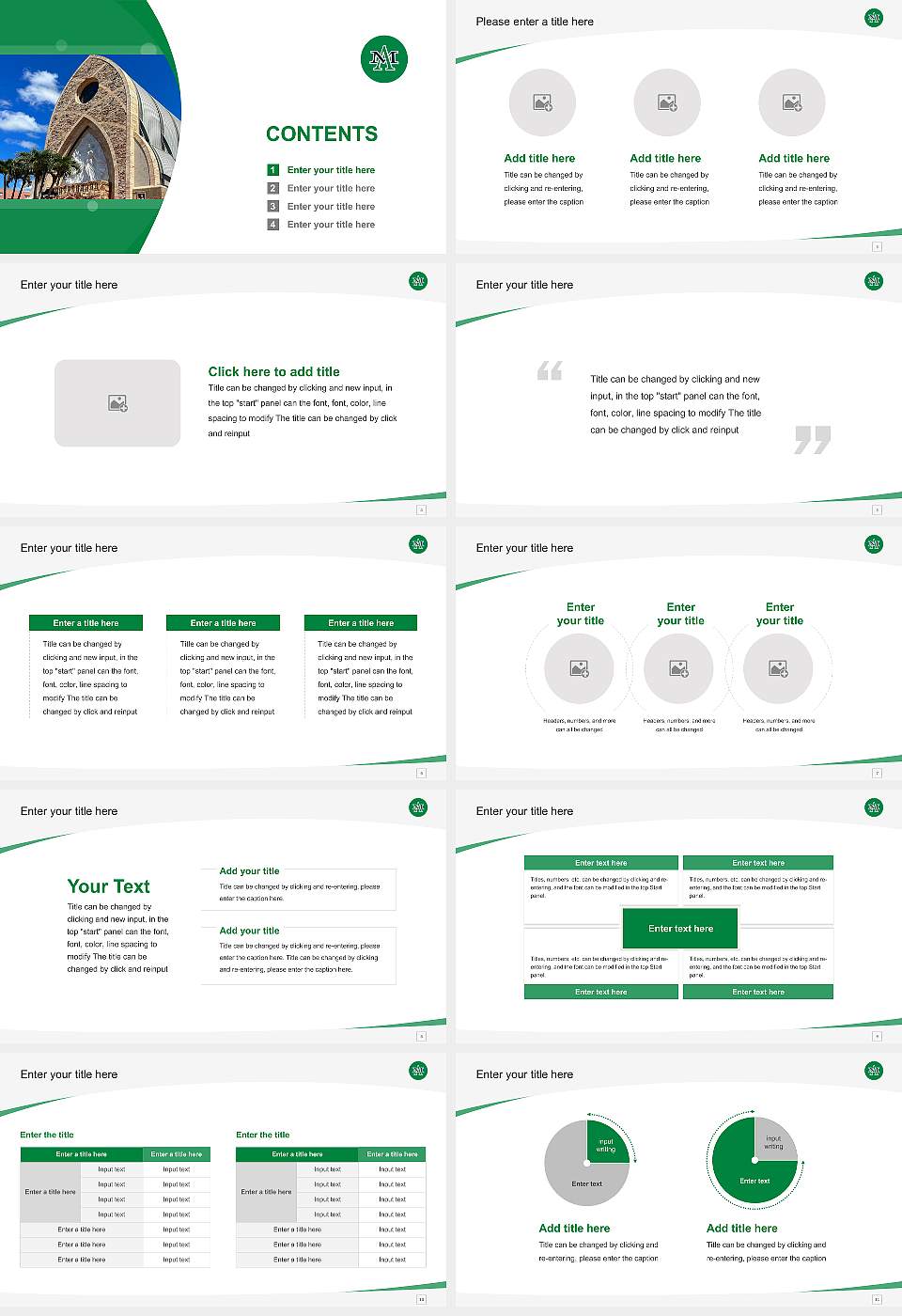 Ave Maria University Course/Courseware Creation PPT Template16:9 ratio PPT effect preview image2
