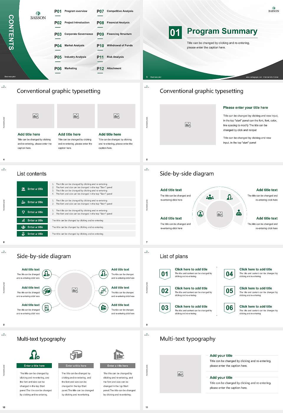 Babson College Competition/Entrepreneurship Contest PPT Template16:9 ratio PPT effect preview image2