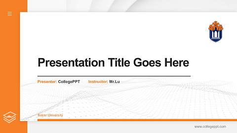 Baker University Thesis Proposal/Graduation Defense PPT Template