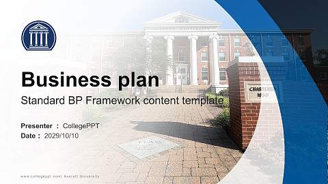 Averett University Competition/Entrepreneurship Contest PPT Template