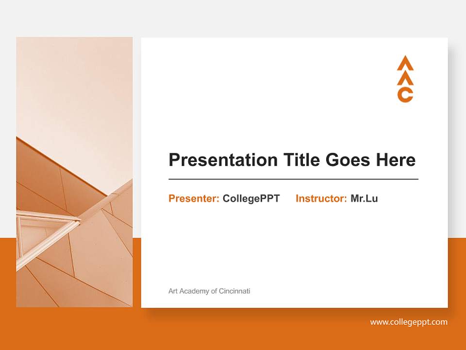Art Academy of Cincinnati General Purpose PPT Template4:3 ratio PPT effect preview image6