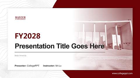 Bastyr University Academic Presentation/Research Findings Report PPT Template