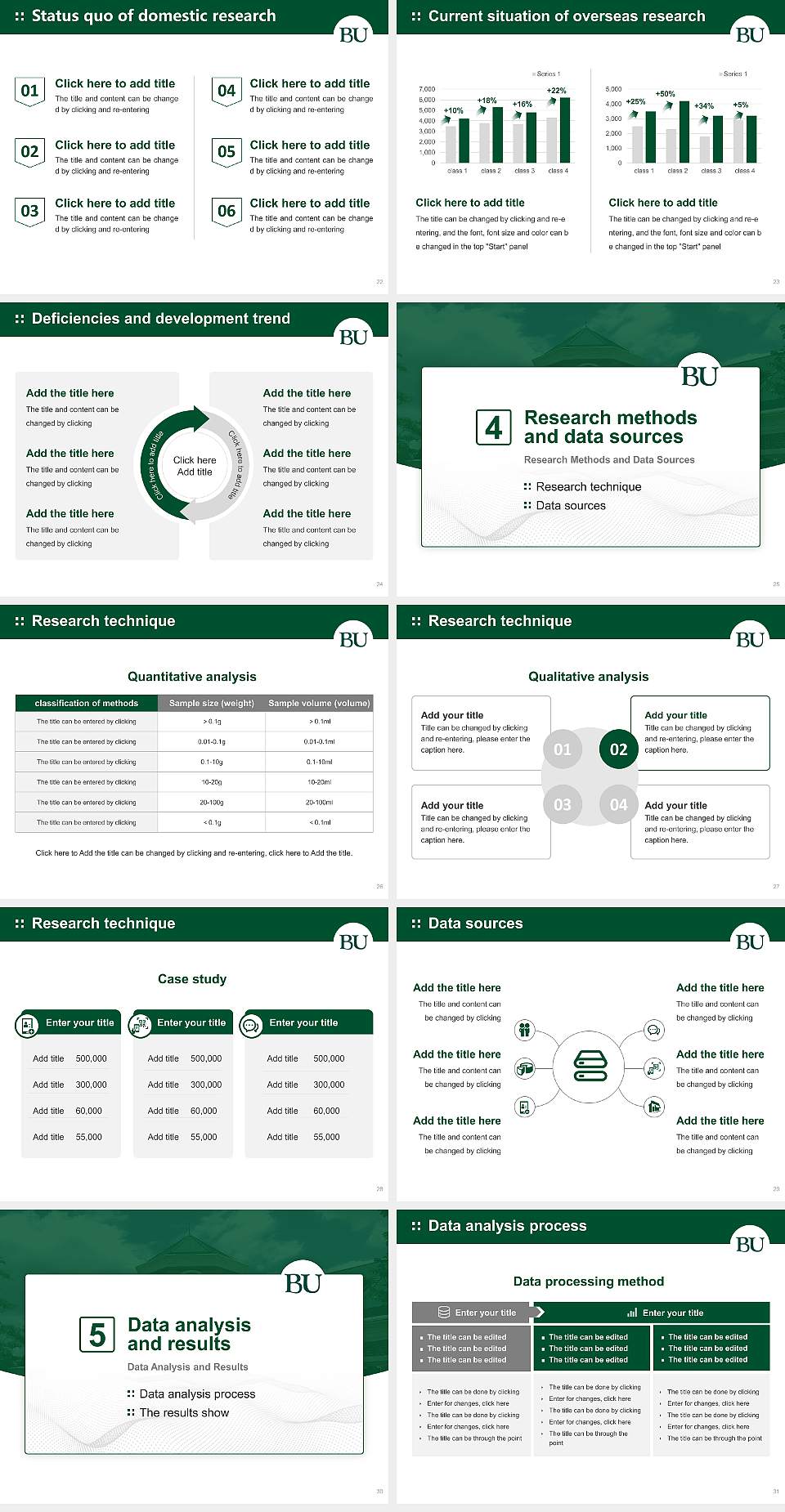 Belhaven University Graduation Thesis Defense PPT Template4:3 ratio PPT effect preview image4
