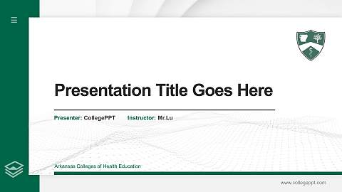 Arkansas Colleges of Health Education Thesis Proposal/Graduation Defense PPT Template