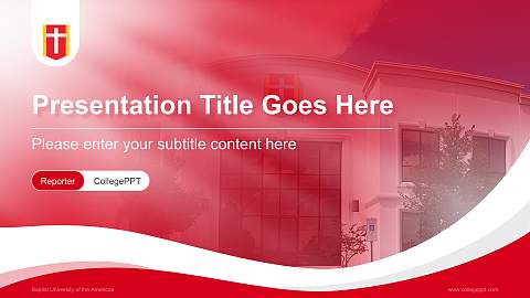 Baptist University of the Americas Lecture Sharing and Networking Event PPT Template