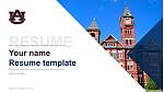 Auburn University CV Modèle PPT