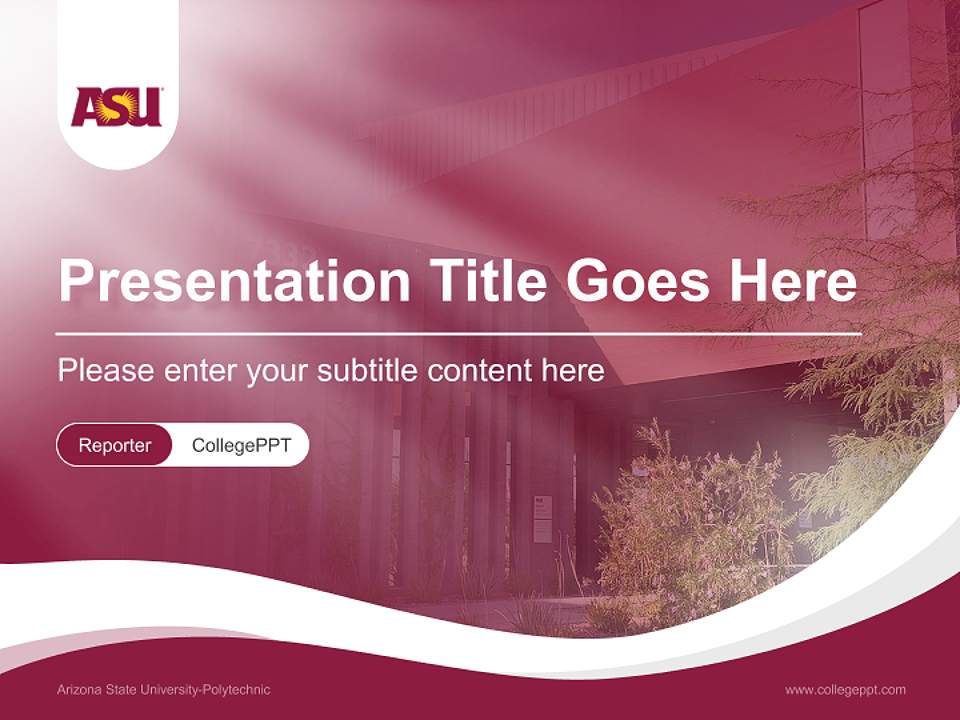 Arizona State University-Polytechnic Lecture Sharing and Networking Event PPT Template4:3 ratio PPT effect preview image4