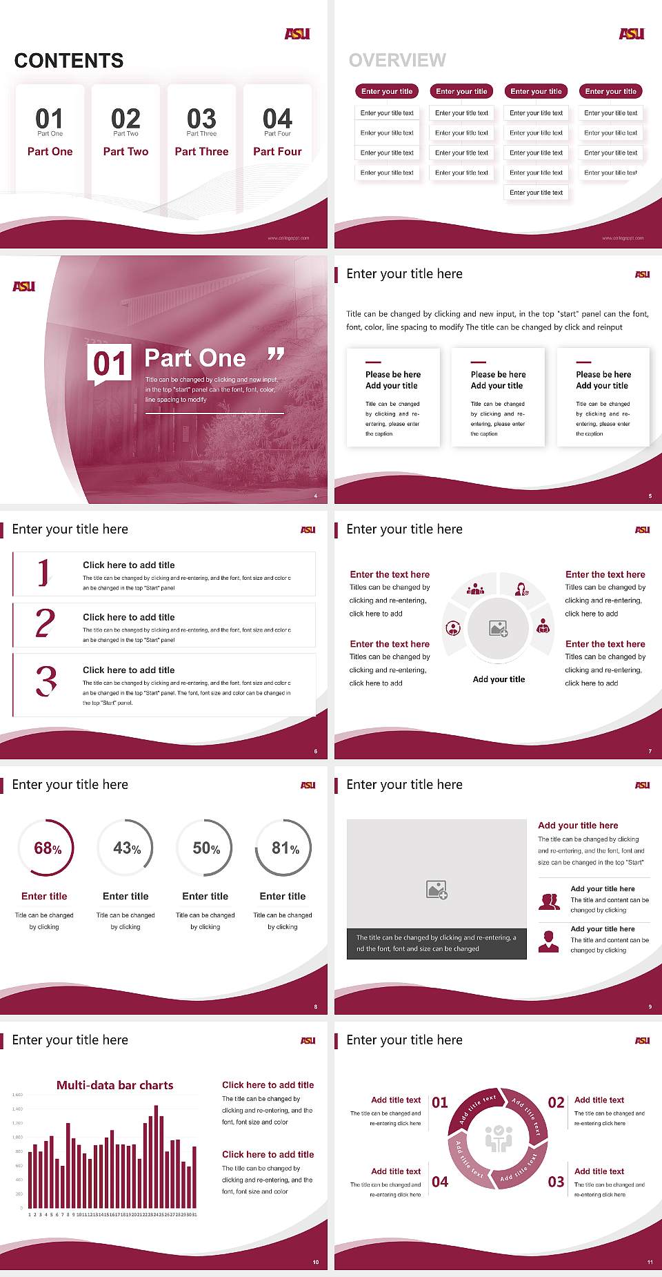 Arizona State University-Polytechnic Lecture Sharing and Networking Event PPT Template4:3 ratio PPT effect preview image2