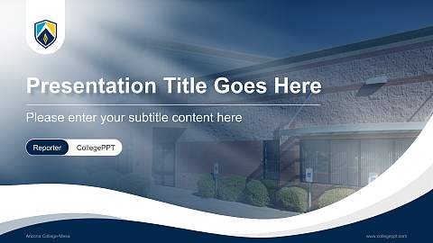 Arizona College-Mesa Lecture Sharing and Networking Event PPT Template