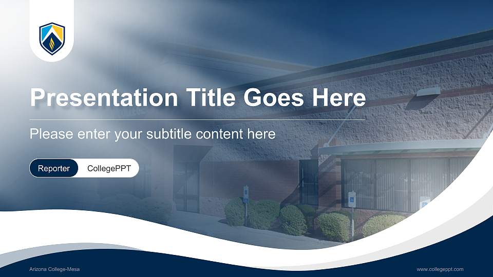 Arizona College-Mesa Lecture Sharing and Networking Event PPT Template16:9 ratio PPT effect preview image