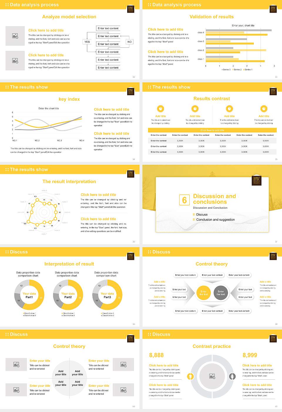 Baldwin Wallace University Graduation Thesis Defense PPT Template16:9 ratio PPT effect preview image5