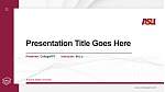 Arizona State University Thesis Proposal/Graduation Defense PPT Template