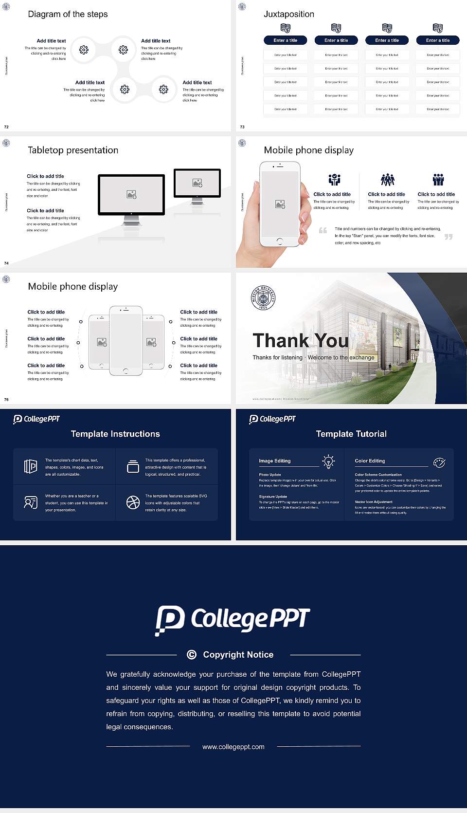 Mission University Competition/Entrepreneurship Contest PPT Template16:9 ratio PPT effect preview image9