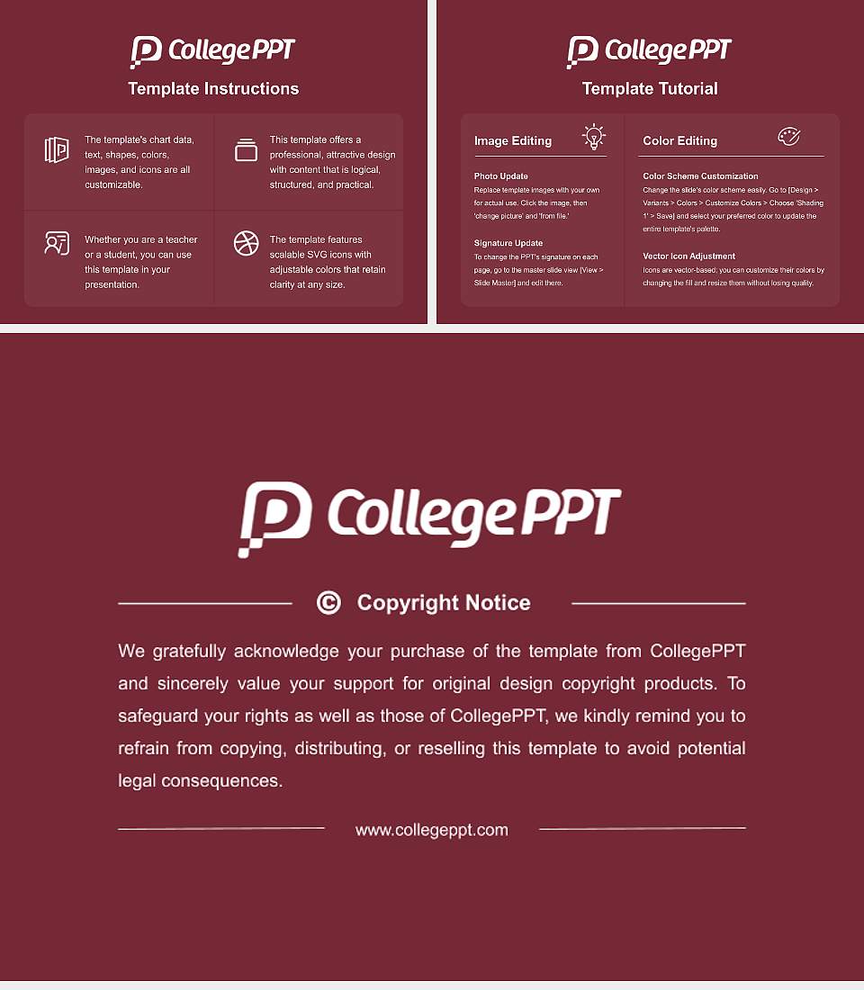 Bellarmine University Course/Courseware Creation PPT Template4:3 ratio PPT effect preview image5