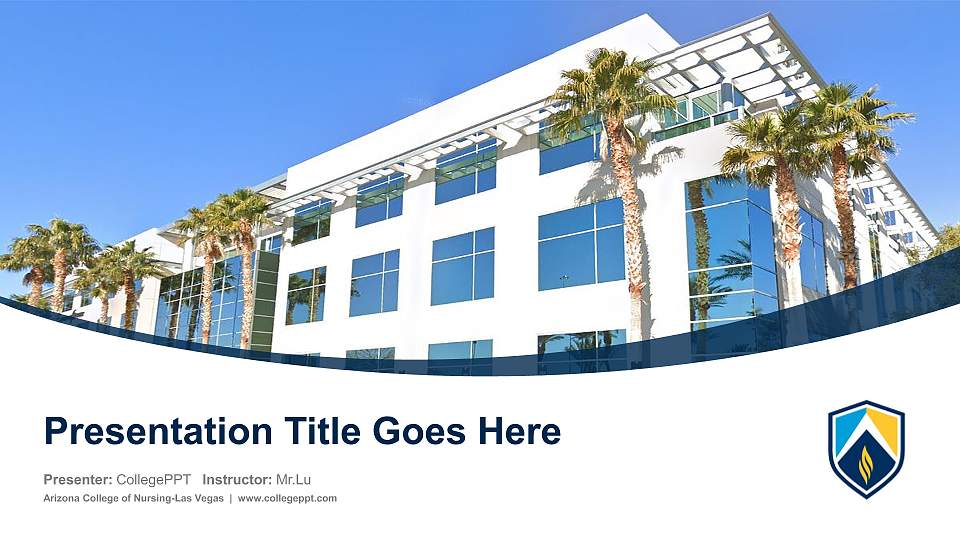 Arizona College of Nursing-Las Vegas Course/Courseware Creation PPT Template16:9 ratio PPT effect preview image