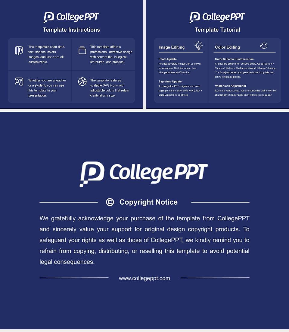 Athens State University Course/Courseware Creation PPT Template4:3 ratio PPT effect preview image5