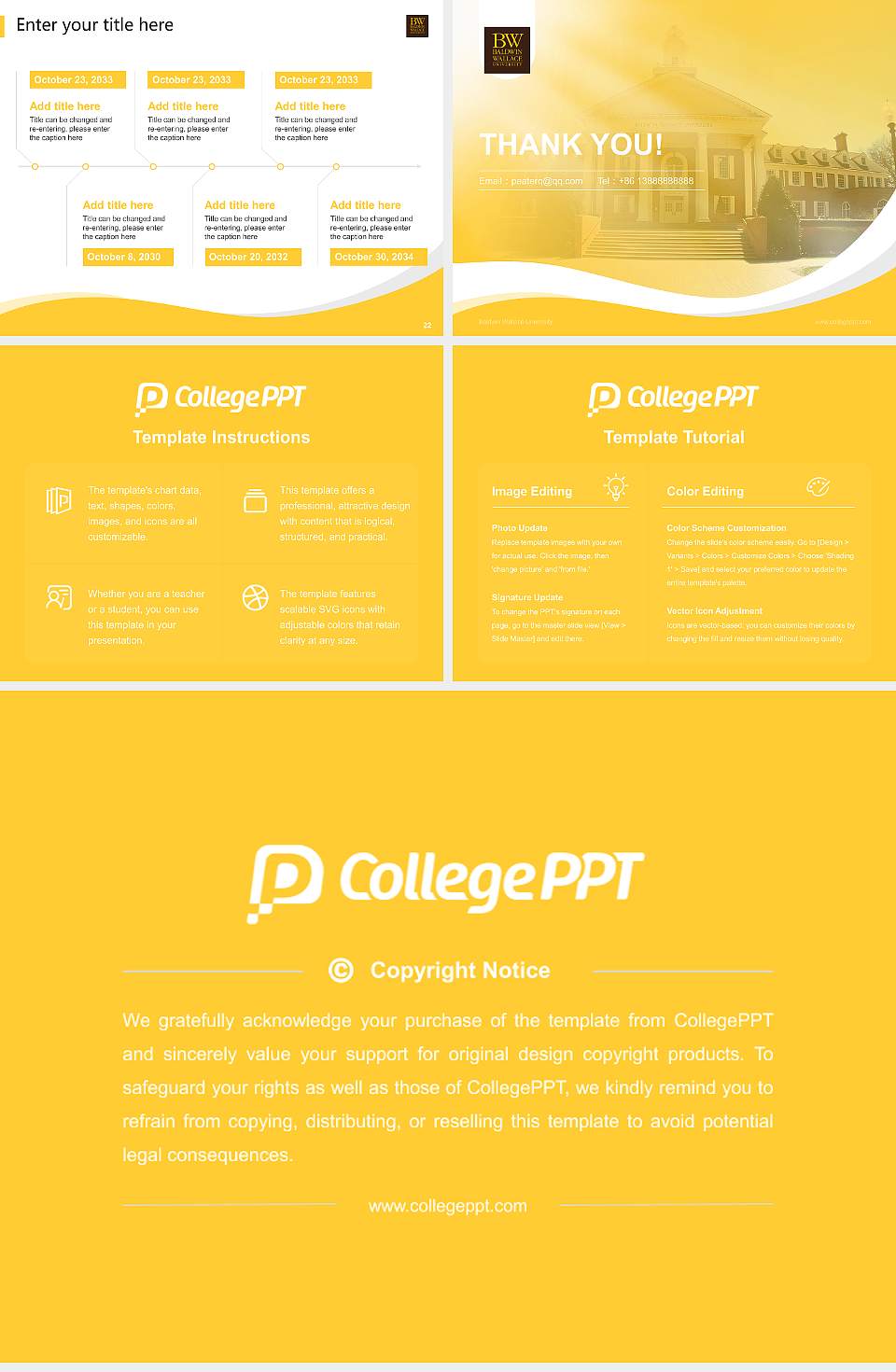 Baldwin Wallace University Lecture Sharing and Networking Event PPT Template4:3 ratio PPT effect preview image4