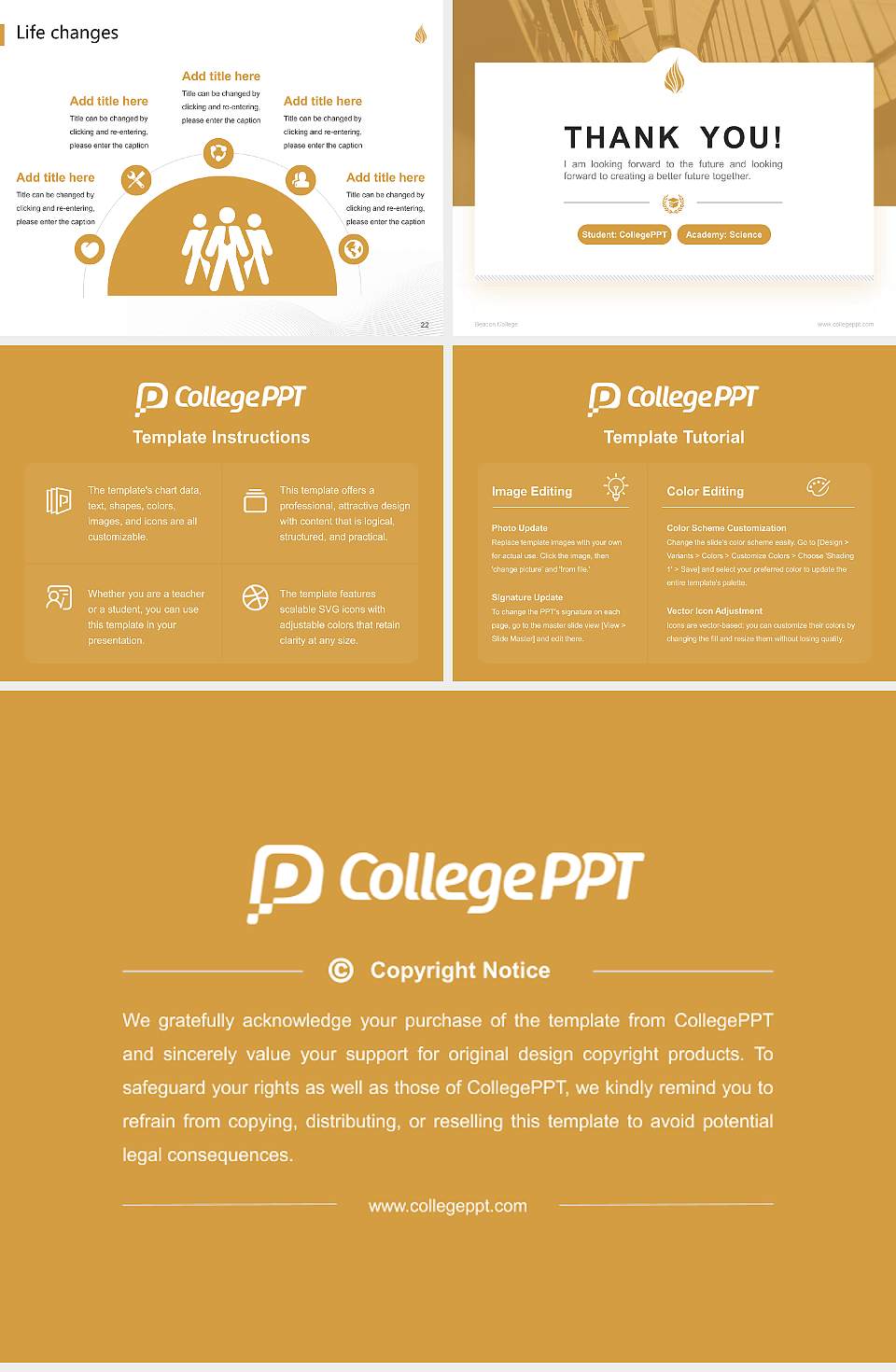 Beacon College National Scholarship Defense PPT Template4:3 ratio PPT effect preview image4
