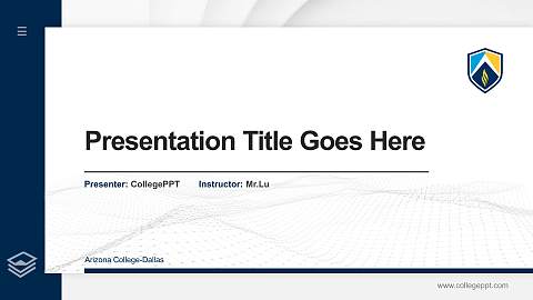 Arizona College-Dallas Thesis Proposal/Graduation Defense PPT Template