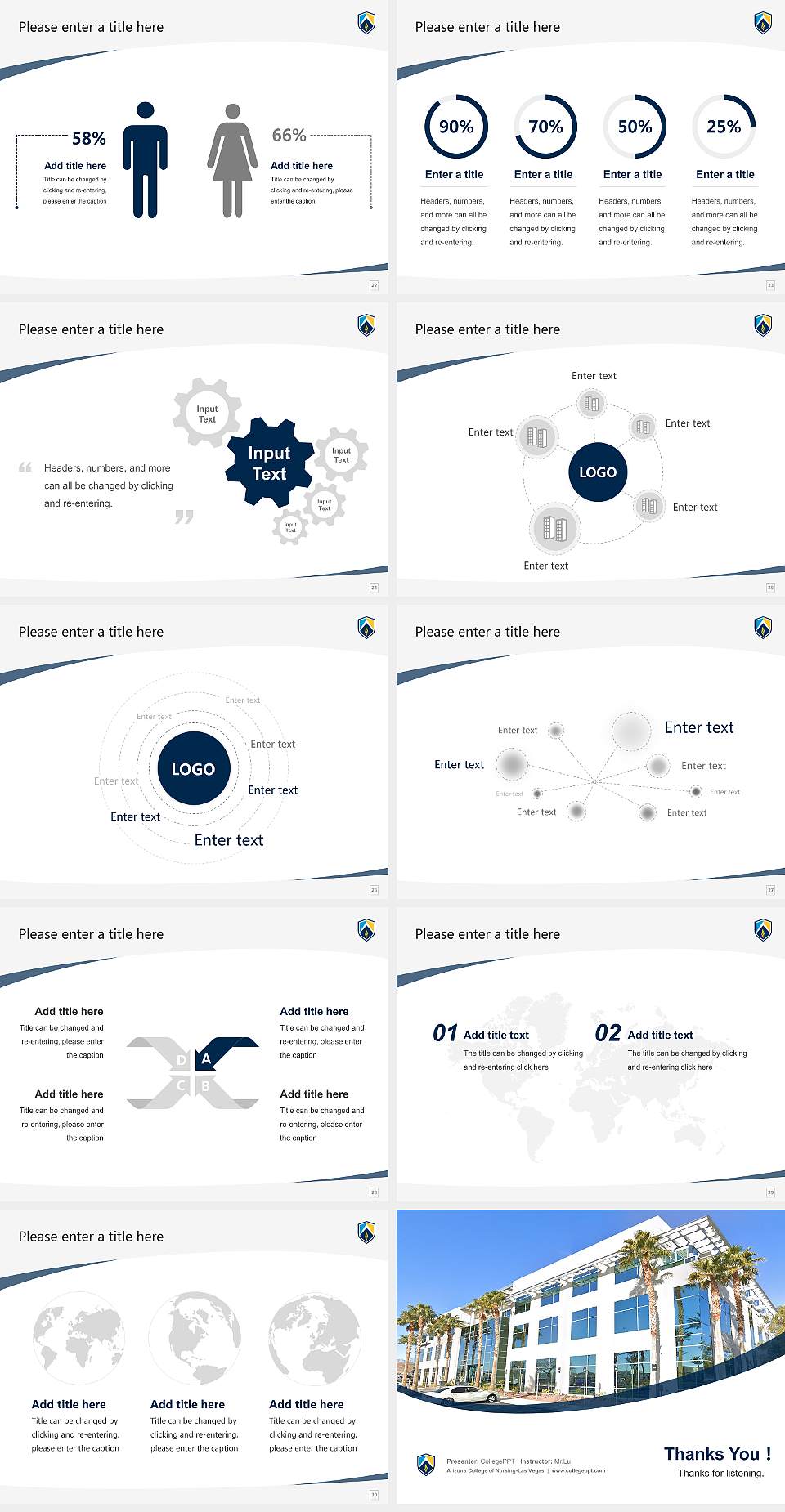 Arizona College of Nursing-Las Vegas Course/Courseware Creation PPT Template4:3 ratio PPT effect preview image4