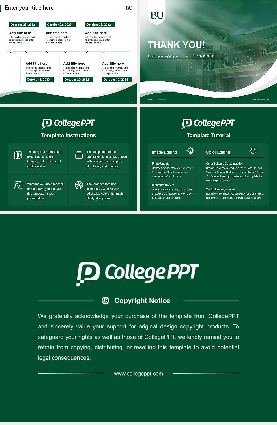 Belhaven University Lecture Sharing and Networking Event PPT Template4:3 ratio PPT effect preview image4