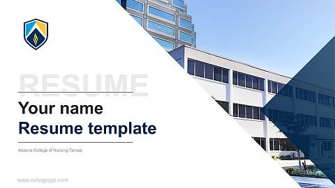 Arizona College of Nursing-Tampa Resume PPT Template