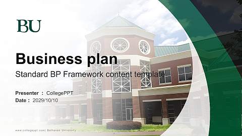 Belhaven University Competition/Entrepreneurship Contest PPT Template