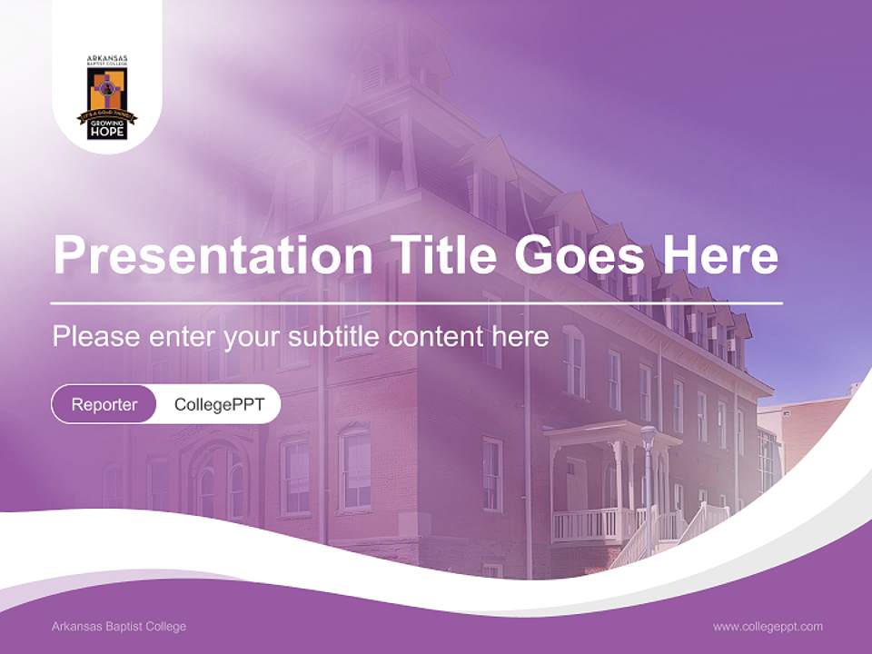 Arkansas Baptist College Lecture Sharing and Networking Event PPT Template4:3 ratio PPT effect preview image4