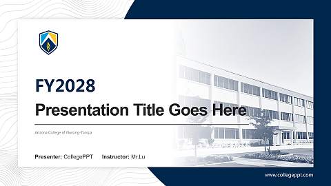 Arizona College of Nursing-Tampa Academic Presentation/Research Findings Report PPT Template