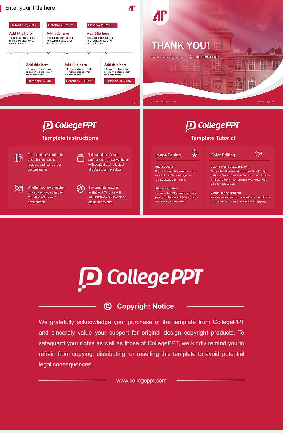 Austin Peay State University Lecture Sharing and Networking Event PPT Template4:3 ratio PPT effect preview image4