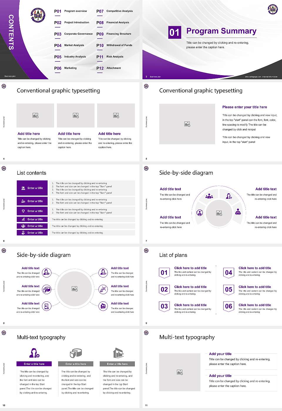 Ashland University Competition/Entrepreneurship Contest PPT Template16:9 ratio PPT effect preview image2